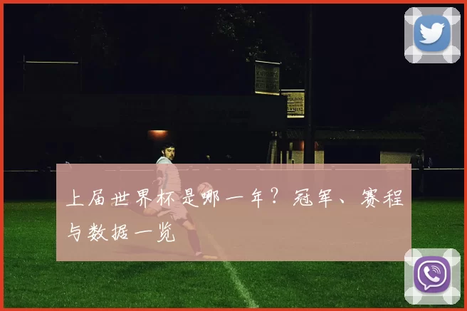上届世界杯是哪一年?冠军、赛程与数据一览